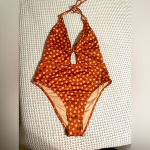 Victoria’s Secret Floral Orange Swimsuit